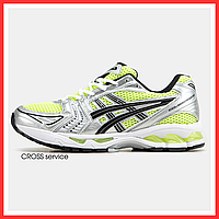 Кроссовки мужские Asics Gel-Kayano 14 grey green / Асикс гель каяно 14 серые зеленые