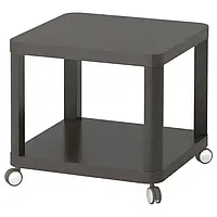 Столик Ikea Tingby на колесах журнальный столик мини столик на колесиках передвижной столик серый 50х50х45 см