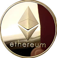 Монета сувенірна Eurs Ethereum ETH Золотий колір (ETH-G)