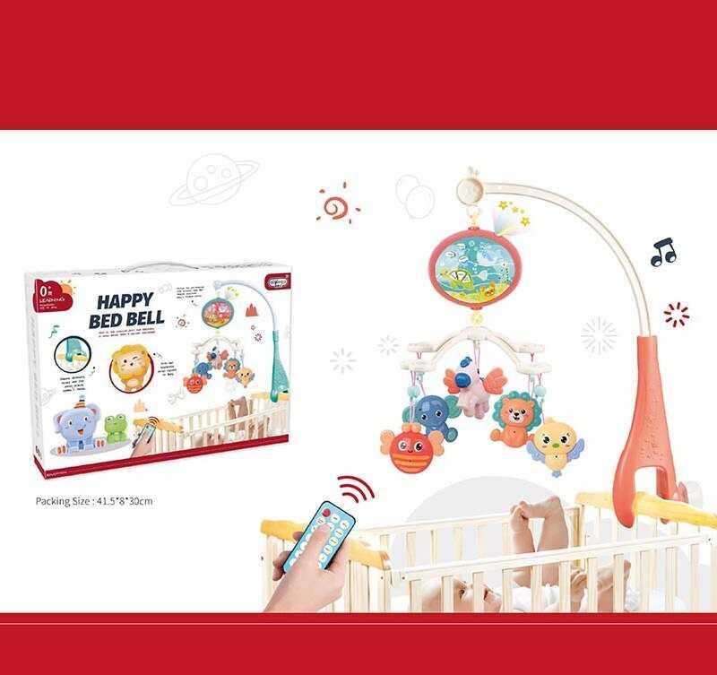 Карусель мобіль на ліжечко на радіокеруванні 668-183 N, пульт, пісні, музика, історії, Англ озвучення, фото 1