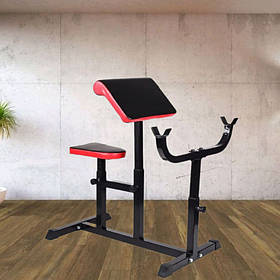 Лава Скотта WCG Pro24 регульована тренажер на біцепс сидіння парта для біцепса і стійки під штангу