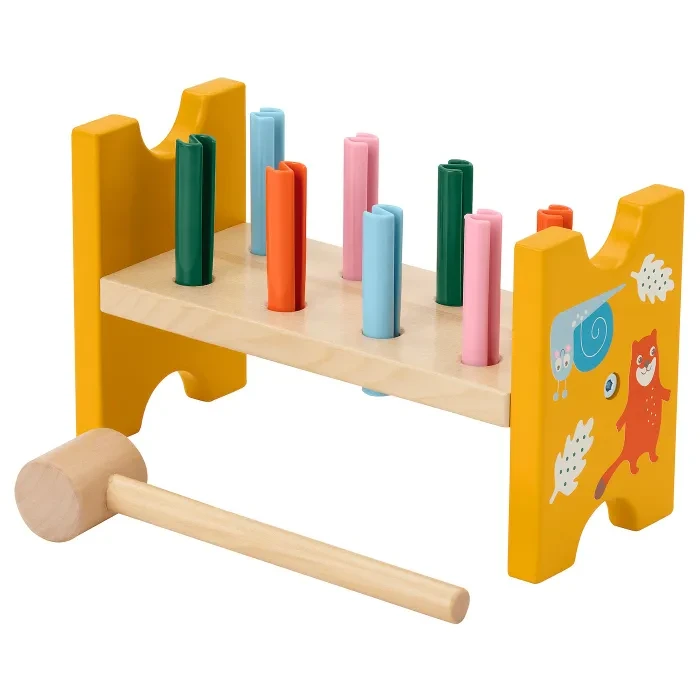 Іграшка Ikea Uppstå колочки з молотком дерев'яні розвиваючі іграшки дитячі іграшки з дерева від 18 міс