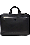 Шкіряна чоловіча сумка-портфель Desisan 1347-01 чорна, фото 2