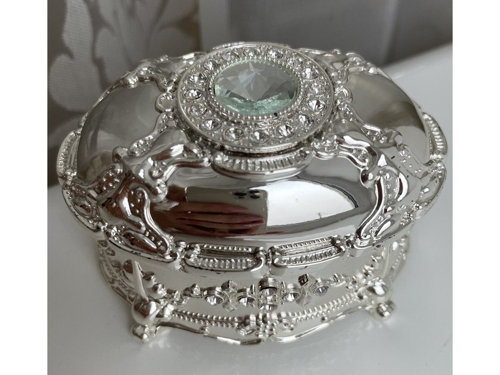 🤍Скринька з мельхіору для прикрас і біжутерії,сяюча, фото 1