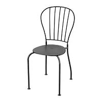 Стул Ikea Läckö для сада 42х52х87 Стул для террасы Кресло для открытого пространства Садовый стул со спинкой