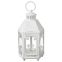 Фонарь Ikea Kringsynt для чайной свечи декоративный фонарь для дома подсвечник садовый светильник белый 21 см