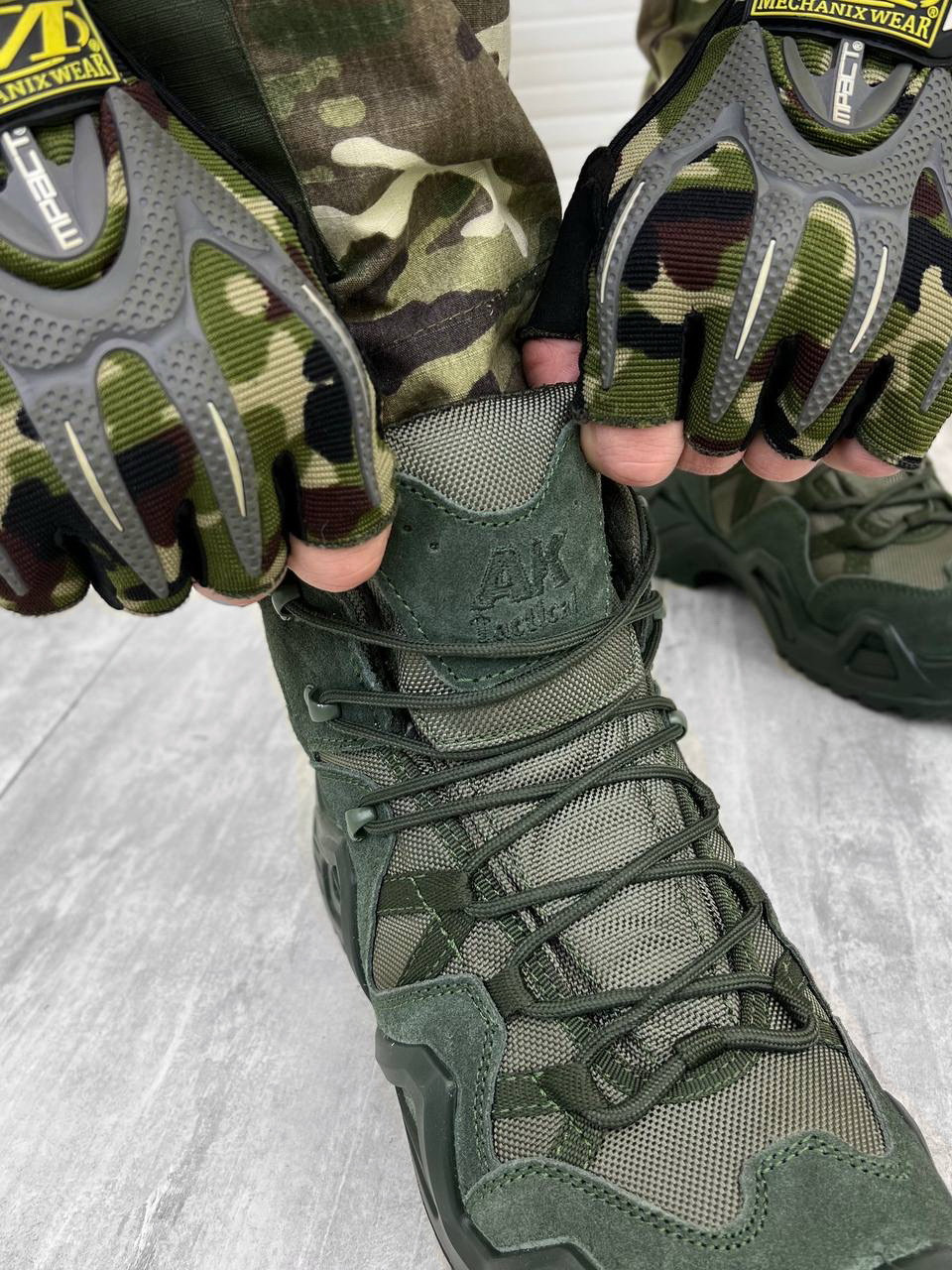 Тактические военные ботинки олива зимние,мужская армейские обувь - фото 3 - id-p1944817949