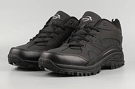 Кросівки зимові чоловічі чорні Bona 924D-6 Бона утеплені з хутром Розміри 42 44