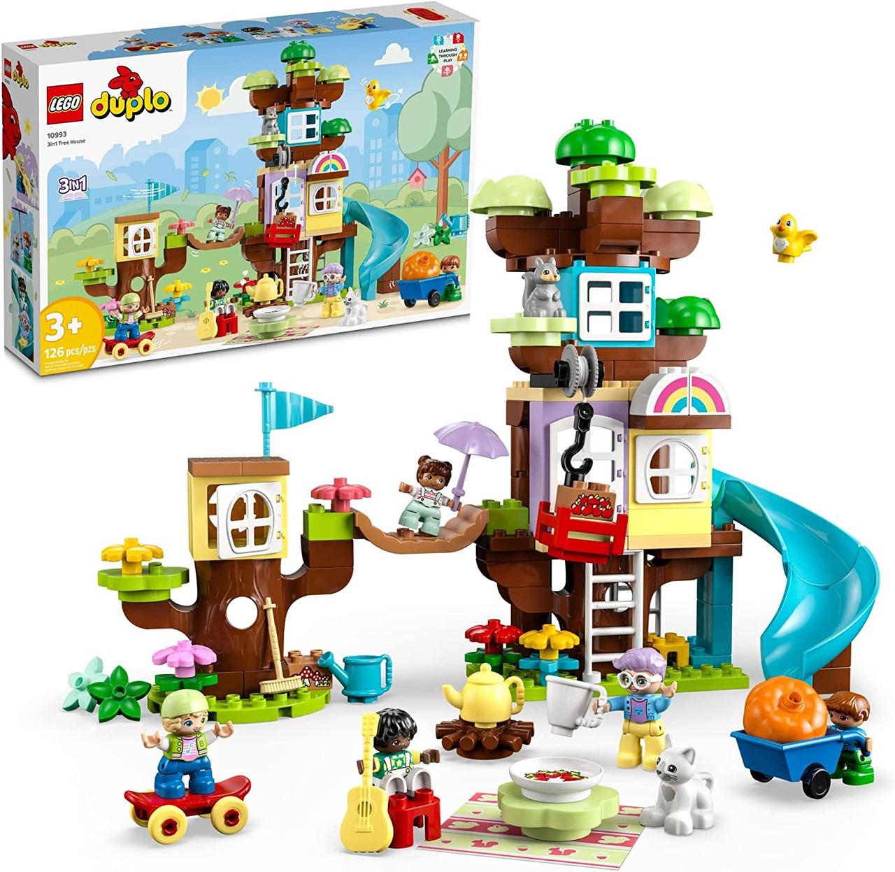 Конструктор Лего Дупло Будиночок на дереві 3-в-1 Lego Duplo Tree House 10993 від виробника!