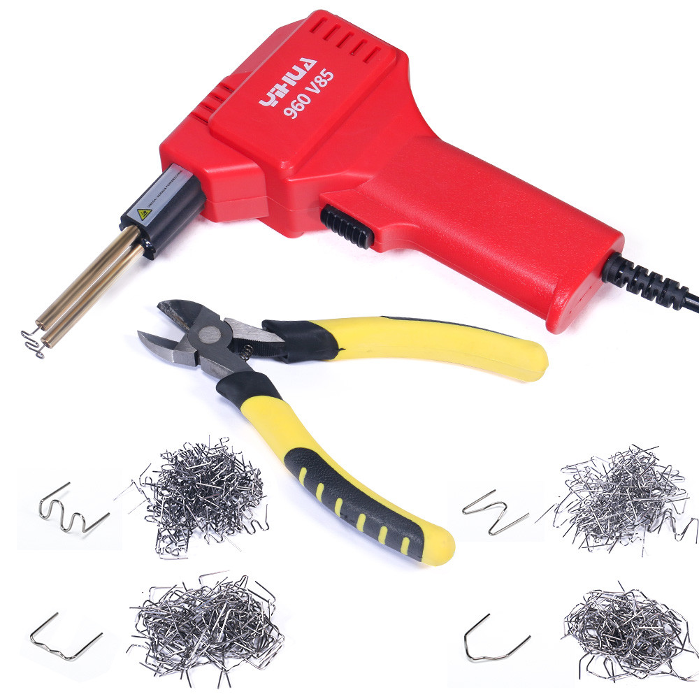 Гарячий степлер, паяльник для пластику - 960V 85 Вт. + 400 скоб + кусачкі, фото 1