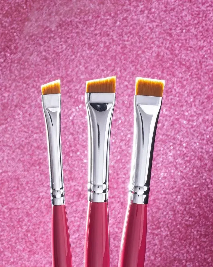 Zola Набір пензлів для фарбування брів Magic Brow Brush, малиновий - фото 2 - id-p1944824801