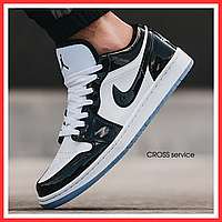 Кроссовки мужские и женские Nike Jordan 1 Low black / Найк Джордан 1 черные низкие