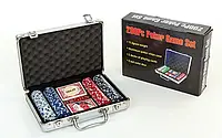 Набор для покера в алюминиевом кейсе SP-Sport IG-2056 200 фишек + карты