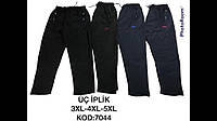 Спортивные штаны мужские на флисе/батал размеры 3XL-5LX (4цв) "MONCLER" недорого от прямого поставщика