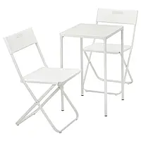 Стіл Ikea Fejan 2 складні стільці набір на природу стіл і стільці пластиковий стіл і стільці для дачі білий