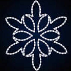 Сніжинка світлодіодна фігура LED Snowflake Motif SSF-0719
