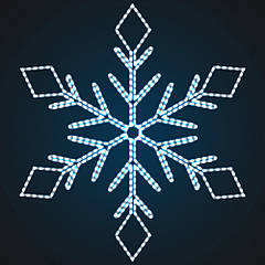 Сніжинка світлодіодна фігура LED Snowflake Motif SSF-0720