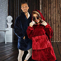 Плед толстовка з рукавами Huggle — плед флісовий м'яке худі ковдра тепле зручне комфортне худі