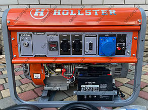 Бензо-газовий однофазний генератор 7.0 кВт/7.5 кВт HOLLSTER HHGE 80000EG з електростартером