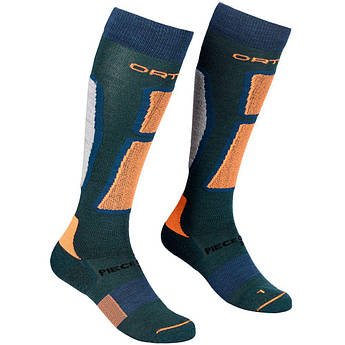 Шкарпетки ч Ortovox SKI ROCK'N'WOOL LONG SOCKS M pacific green - 42-44 - синій/зелений