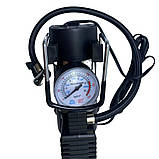 Автомобільний компресор універсальний 12V з манометром насос для підкачування шин від прикурювача портативний, фото 2