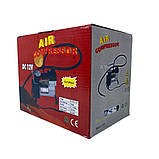 Автомобільний компресор універсальний 12V з манометром насос для підкачування шин від прикурювача портативний, фото 5