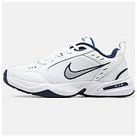 Мужские / женские кроссовки Nike Air Monarch IV White, унисекс белые кожаные кроссовки найк аир монарх 4