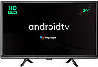 LCD LED Телевизор 24" Smart TV, WiFi, 1Gb Ram, 8Gb Rom, T2, USB, HDMI, Android 13