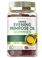 Масло примулы вечерней с (Evening Primrose Oil Vegan) от Carlyle, 250мг, 60жевательных веганских конфет