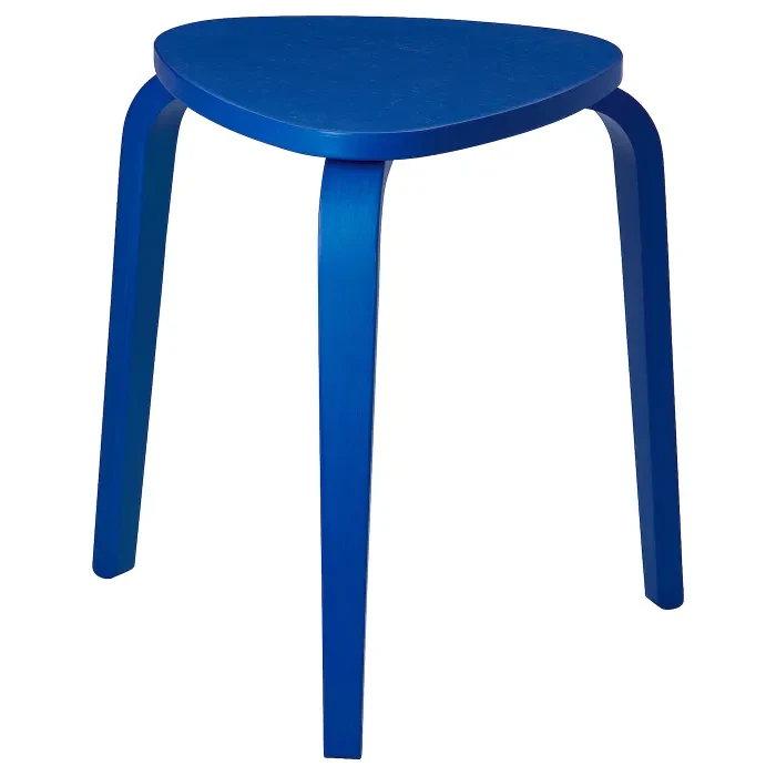 Табуретка Ikea Kyrre табурет для кухні дерев'яний табурет кухонні меблі ікеа табурет яскраво-блакитний