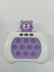 Гра Finger Press Pop-It Console  ведмідь фіолетовий в коробці