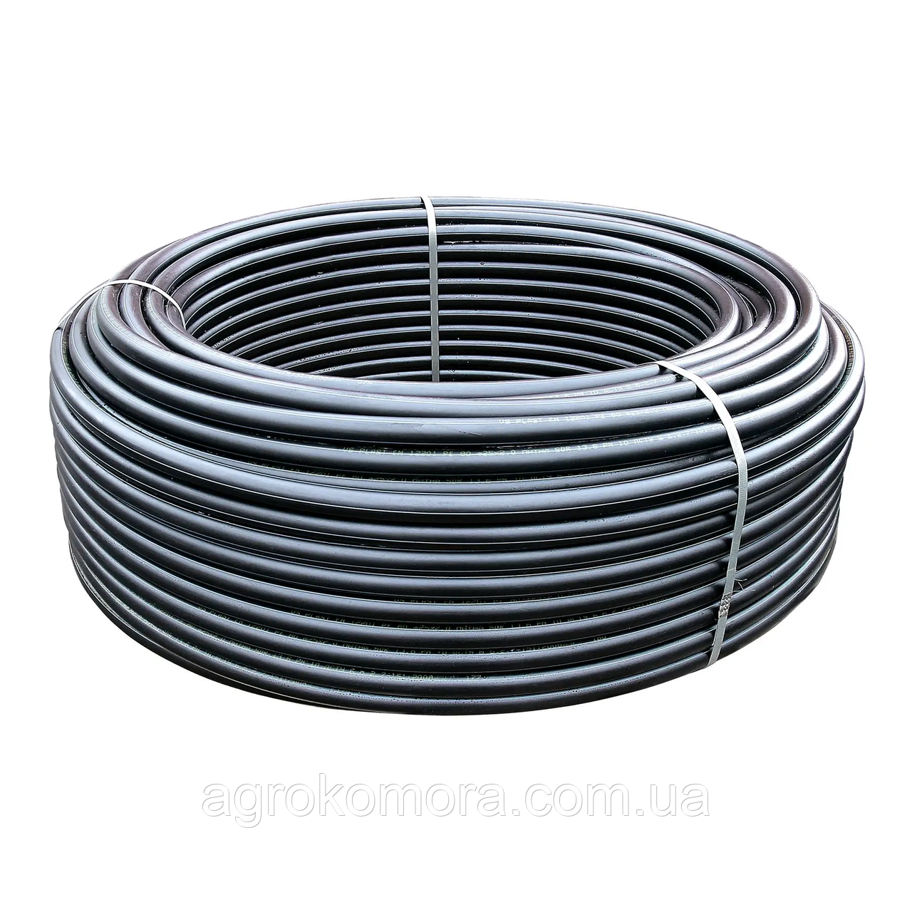 Труба ПЕ D50 х 3,7м чорна PN10 посилена, 100м VS PLAST