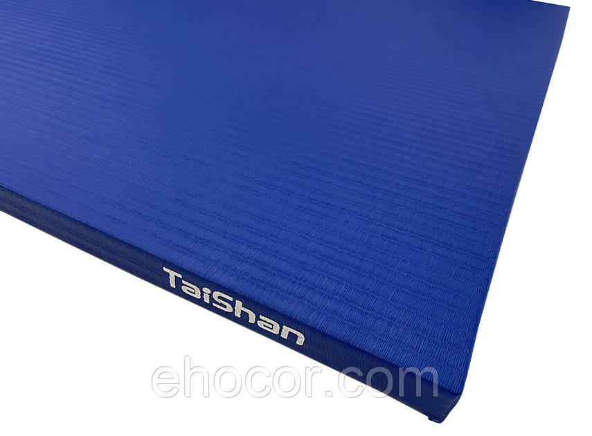 Мат татамі Taishan 200*100*4см антисліп, рисова соломка 160 кг/м3 Синій