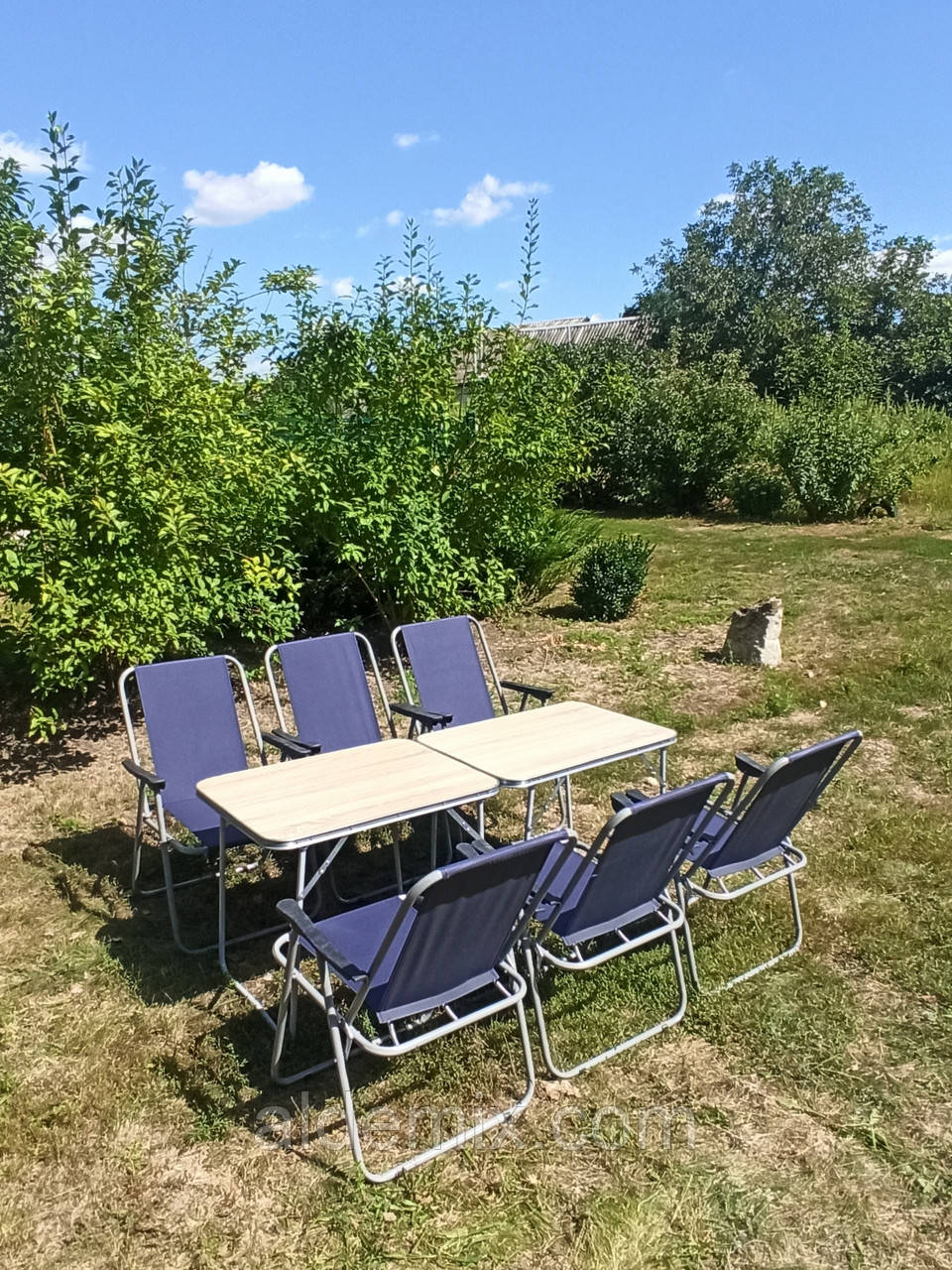 Купити стіл та стільці на природу "Комфорт О2+6с" набір для кемпінгу туристичний складаний, фото 1