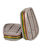 Напівмаска 3М 6000(6200) + фільтра повний комплект, фото 3