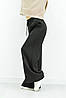 Палаццо-штани для дівчинки Класика пояс зі шнурівкою колір чорний, фото 4