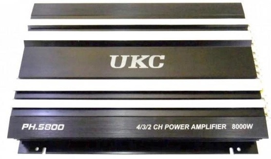 Автомобільний підсилювач звуку UKC PH.5800 8000 W 4-канальний