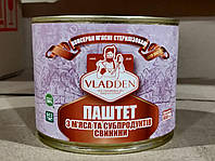 Паштет з м'яса та субпродуктів свинини, Консерви м'ясні, 0,450 г, ВЛАДДЕН