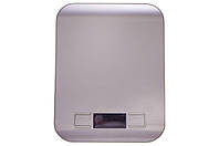 Весы кухонные Kamille - KM-7102 серые, электронные кухонные весы с LCD-дисплеем, весы на металичской платформе