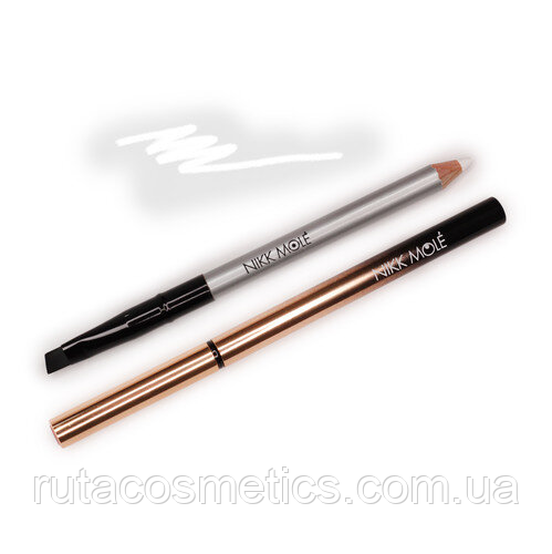 Nikk Mole BROW PASTE Олівець броу-паста з пензликом (білий)