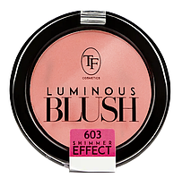 Рум'яна з шимером ефектом TBL06 Triumph Luminous Blush "Тріумф" No 603 (Рожевий персик)