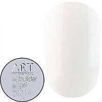 ART QUICK Builder Gel №014 Milky White - гель для наращивания, молочный белый, 15 мл