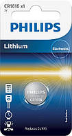 Батарейка Philips CR-1616 bat(3B) Lithium 1шт (CR1616/00B)