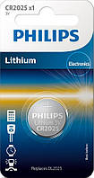 Батарейка Philips CR-2025 bat (3B) Lithium 1 шт (CR2025/01B)