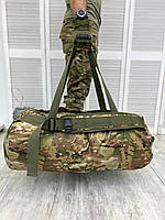 Тактичний баул-рюкзак мультикам 100л, військовий камуфляжний баул-сумка