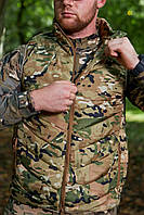 Мужская стеганная утепленная тактическая жилетка мультикам Жилетка для военных камуфляж 3XL