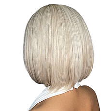 Перука пепельний Blond каре, натуральне синтетичне волосся, фото 3