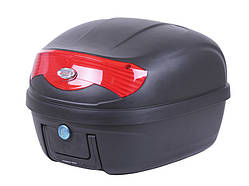 Кофр (багажник) для мотоцикла задній ТАТА YM-0808 (V- 29L) 39.5×39.5×30.5 чорний з червоним