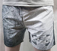 Мужские пляжные шорты Under Armour серые графит плащевка для плавания