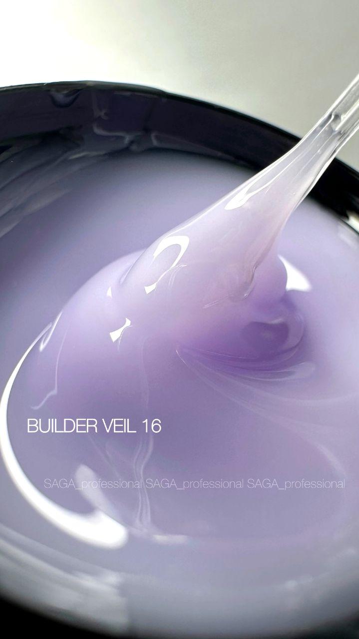 Saga Professional Гель для нарощування Builder Gel Veil №16, 15 мл
